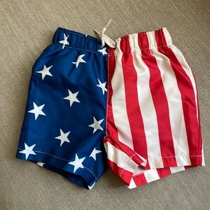 City Streets American Flag Swim Trunks Size 6-9M